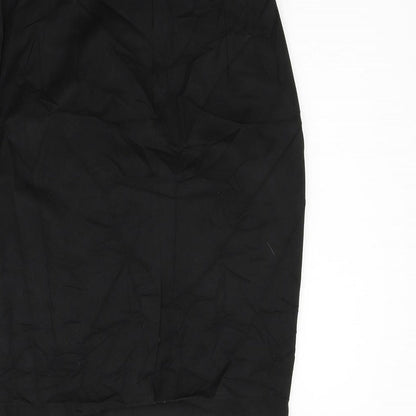Reversed Womens Black   A-Line Skirt Size 8