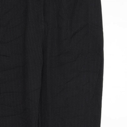 Womens UK Size 12 Preworn Regular Fit  Black Trousers