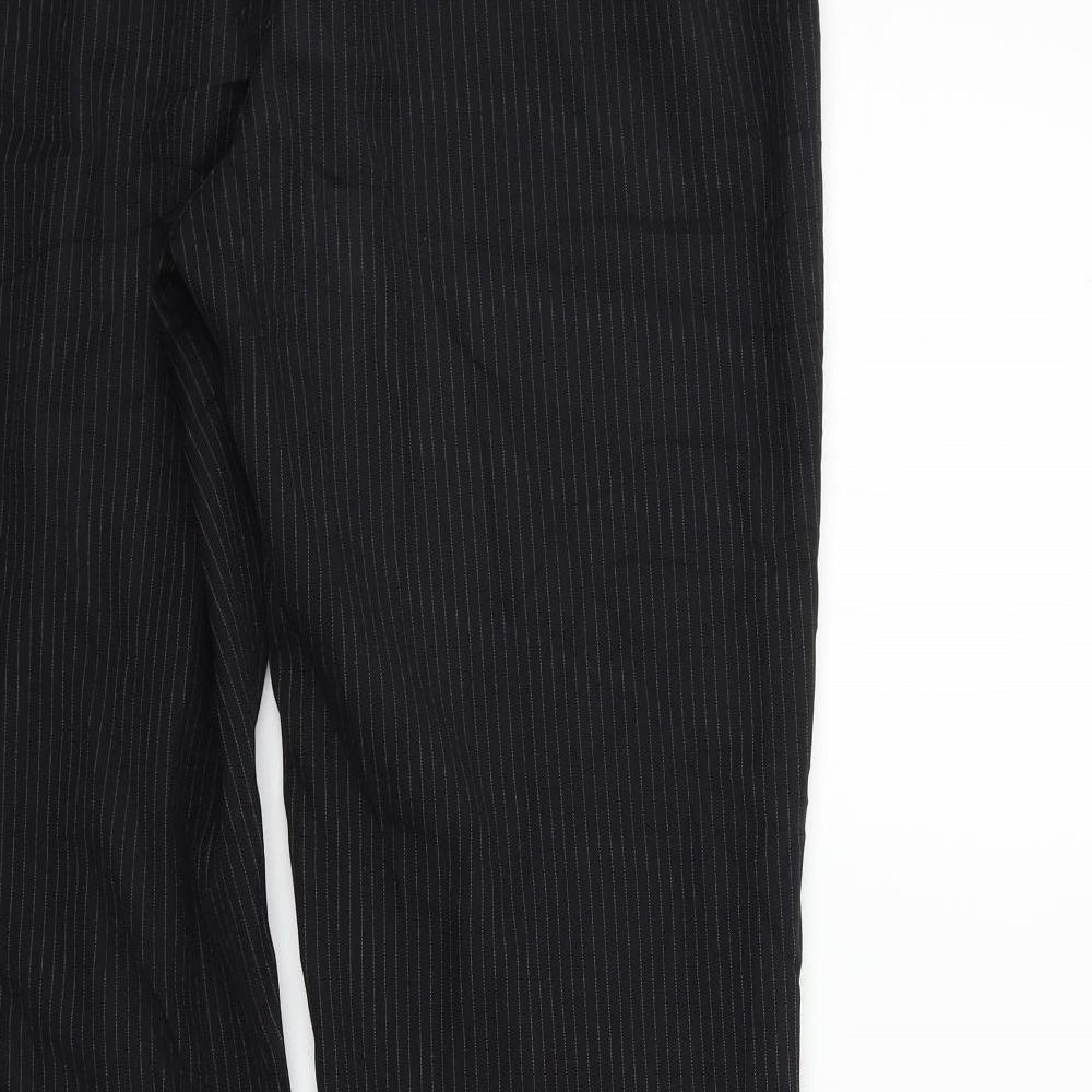 Womens UK Size 12 Preworn Regular Fit  Black Trousers