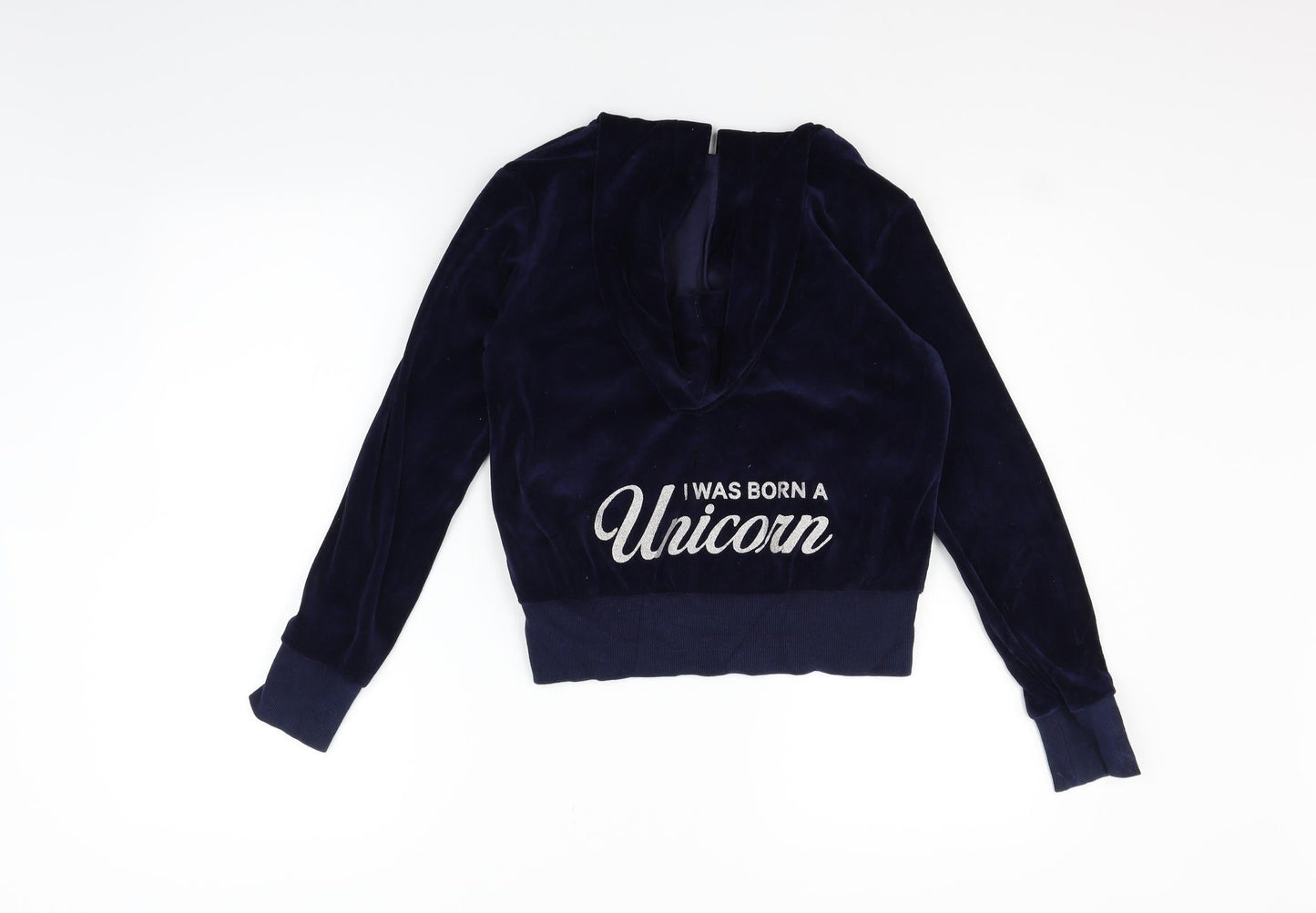 H&M Girls Blue   Full Zip Jumper Size 11-12 Years