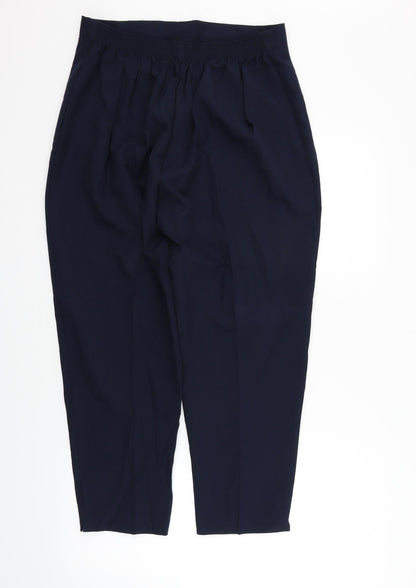 Womens UK Size 20 Preworn Regular Fit  Blue Trousers