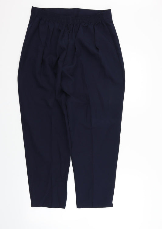 Womens UK Size 20 Preworn Regular Fit  Blue Trousers