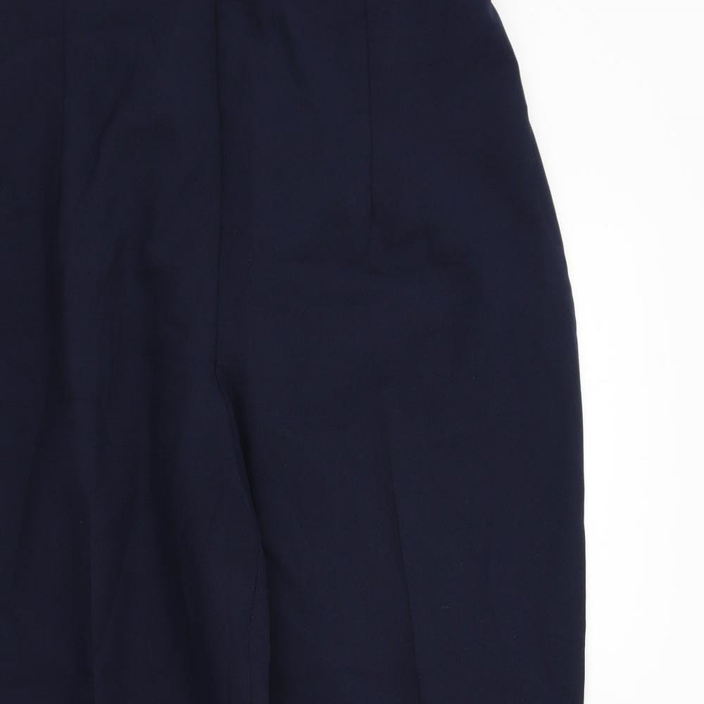 Womens UK Size 20 Preworn Regular Fit  Blue Trousers