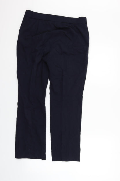 Womens UK Size 16 Marks and Spencer Regular Fit  Blue Trousers
