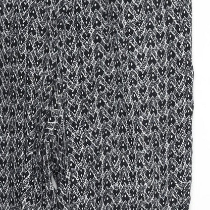 style at style Womens Black Geometric  Trousers  Size S L24 in
