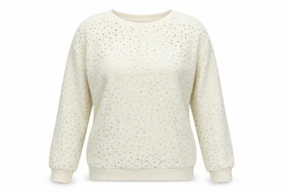 Tu Womens Beige Geometric  Pullover Jumper Size 14