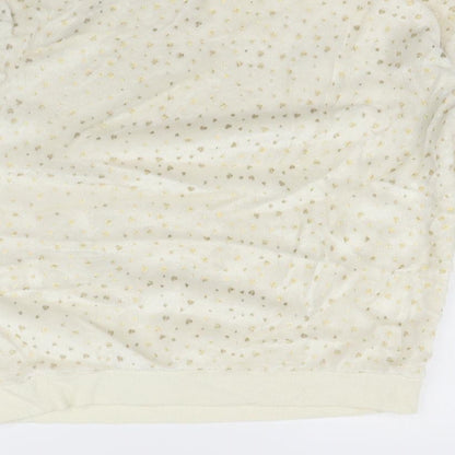 Tu Womens Beige Geometric  Pullover Jumper Size 14