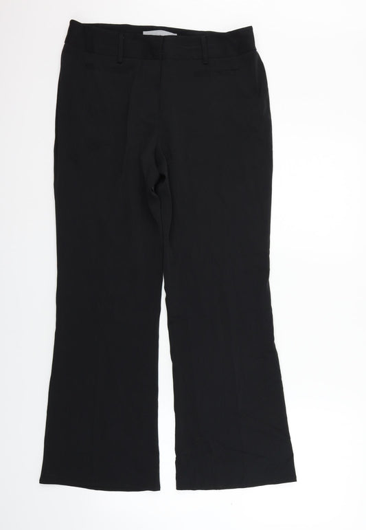 Womens UK Size 12 NEXT Regular Fit  Black Trousers