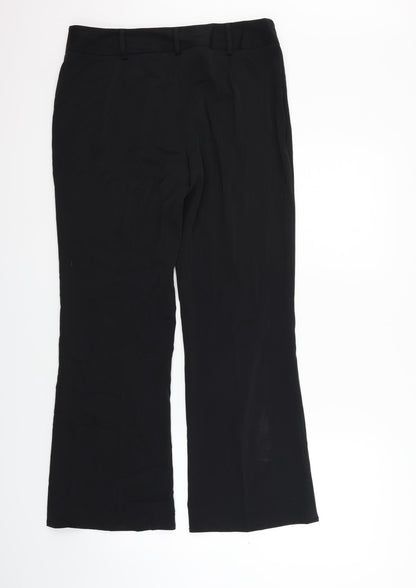 Womens UK Size 12 NEXT Regular Fit  Black Trousers