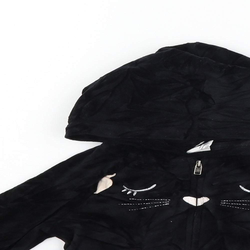 Gap Girls Black   Full Zip Jumper Size 3 Years  - CAT