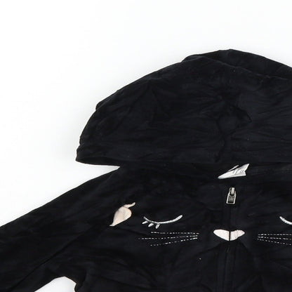Gap Girls Black   Full Zip Jumper Size 3 Years  - CAT
