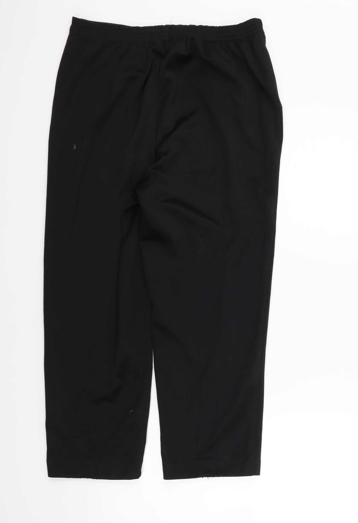 Bm collection Womens Black Houndstooth  Sweatpants Trousers Size 12 L26 in
