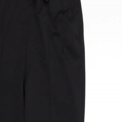 Bm collection Womens Black Houndstooth  Sweatpants Trousers Size 12 L26 in