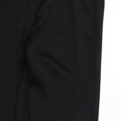 Bm collection Womens Black Houndstooth  Sweatpants Trousers Size 12 L26 in