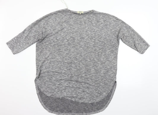 Additional front view of Papaya women’s grey jumper, size M