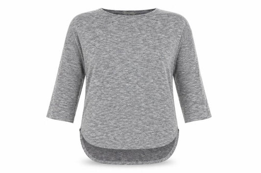 Front view of Papaya women’s grey jumper, size M