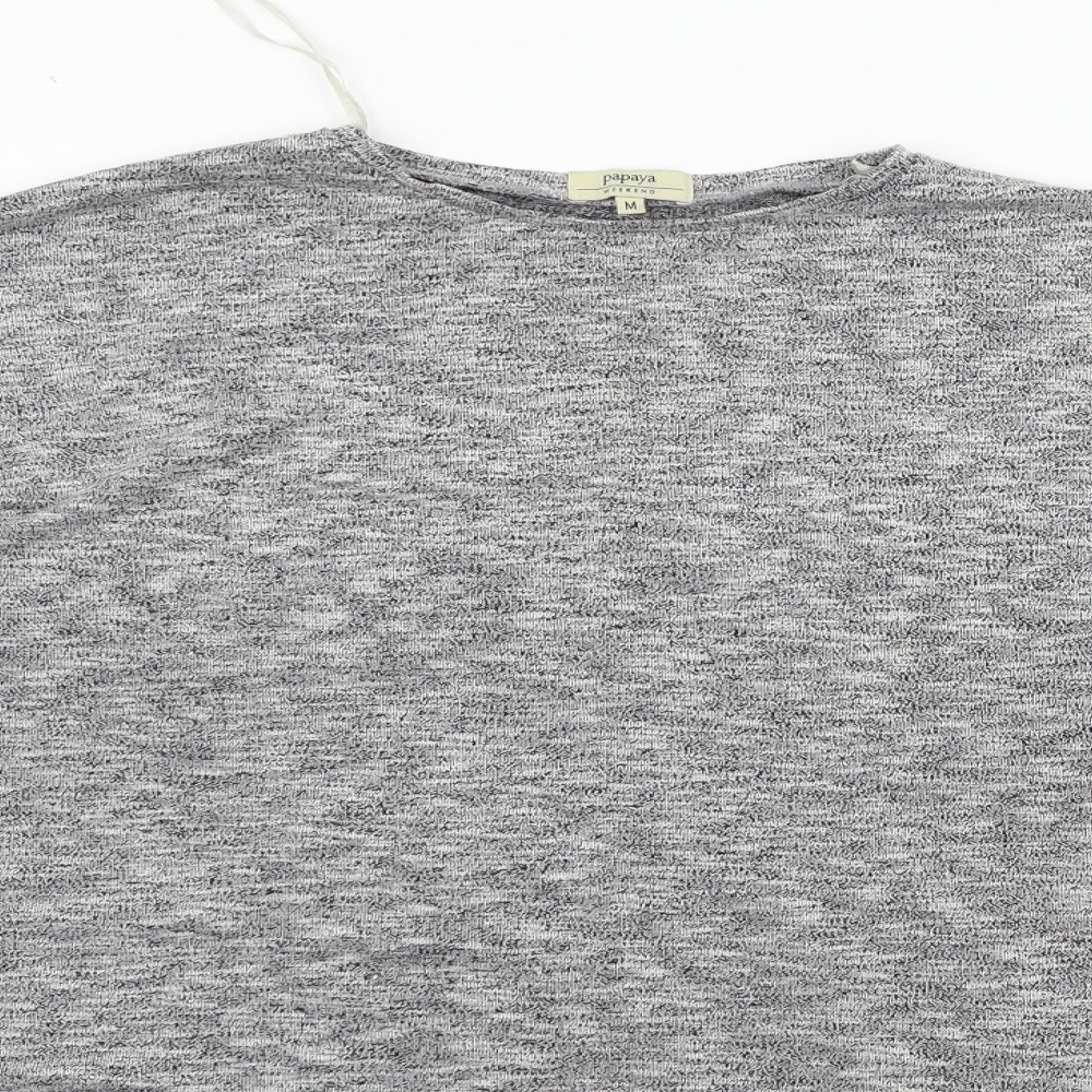Papaya Womens Grey   Pullover Jumper Size M