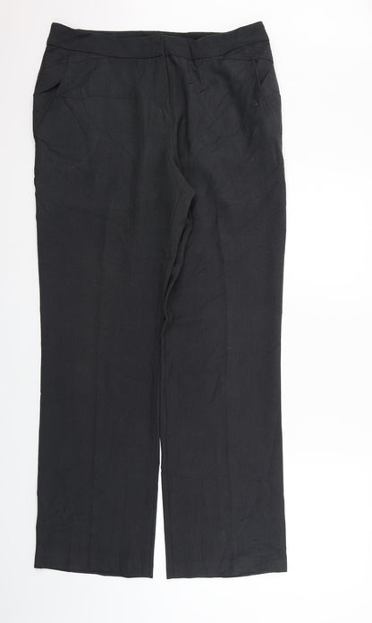 Womens UK Size 14 Marks and Spencer Regular Fit  Grey Trousers