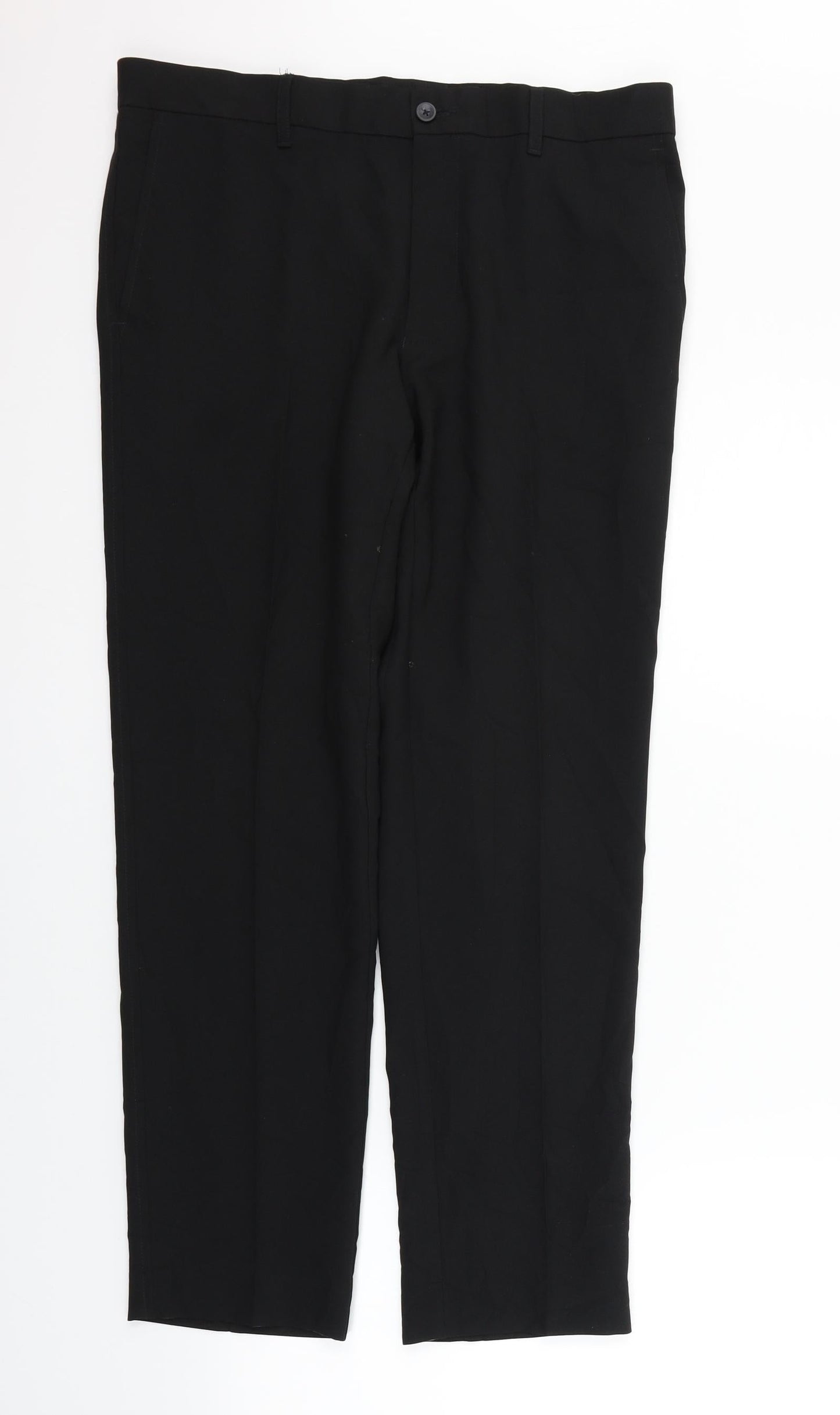 Womens UK Size 32 in Marks and Spencer Regular Fit  Black Trousers
