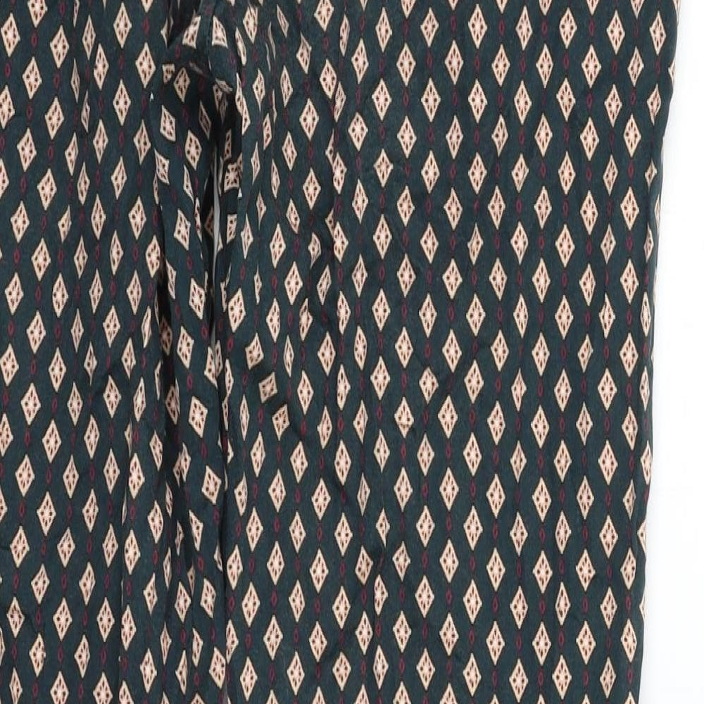 Womens UK Size 12 H&M Regular Fit  Green Trousers