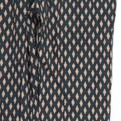 Womens UK Size 12 H&M Regular Fit  Green Trousers