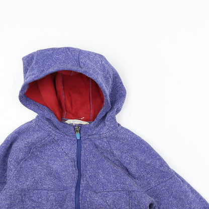 Close-up detail of John Lewis boys’ blue jacket, size 8, years