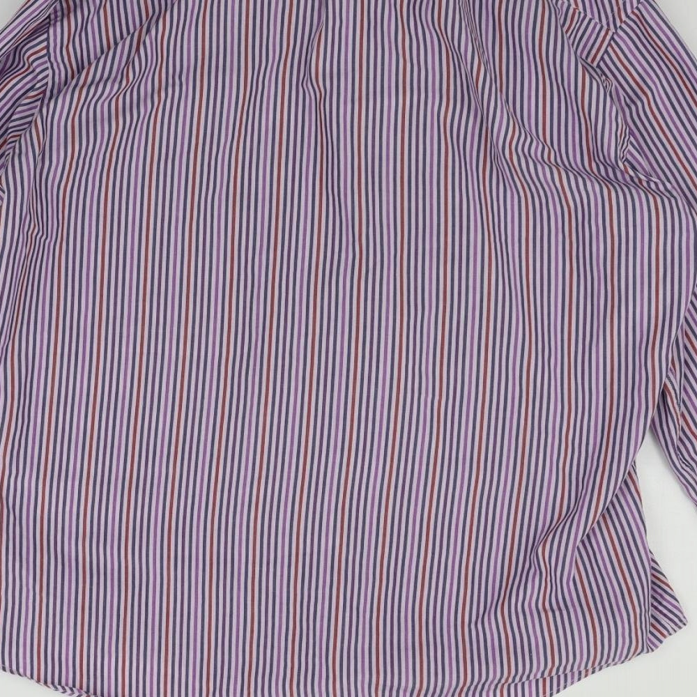 Mens UK Size L Moto Purple  Button-Up Long Sleeve Casual Shirt