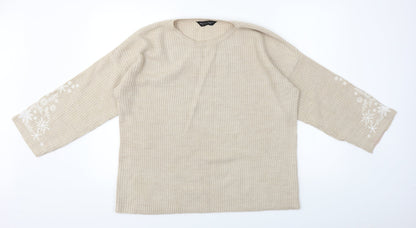 Dorothy Perkins  Womens Beige   Pullover Jumper Size 12