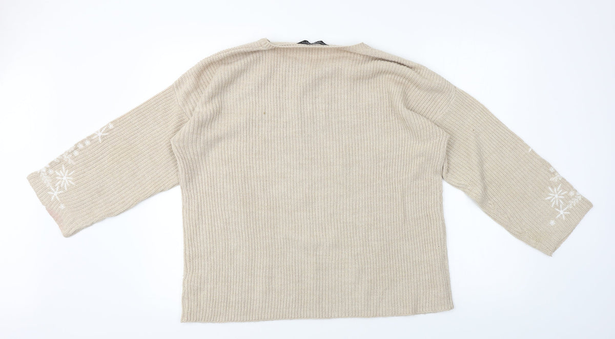 Dorothy Perkins  Womens Beige   Pullover Jumper Size 12