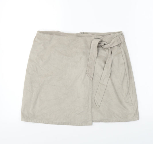 New Look  Womens Grey   A-Line Skirt Size 12