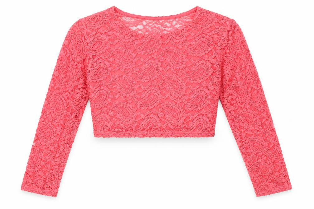Womens UK Size M Signature Pink Cropped T-Shirt