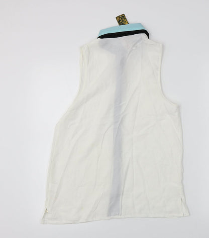 Womens UK Size S e-lady Ivory Basic Button-Up