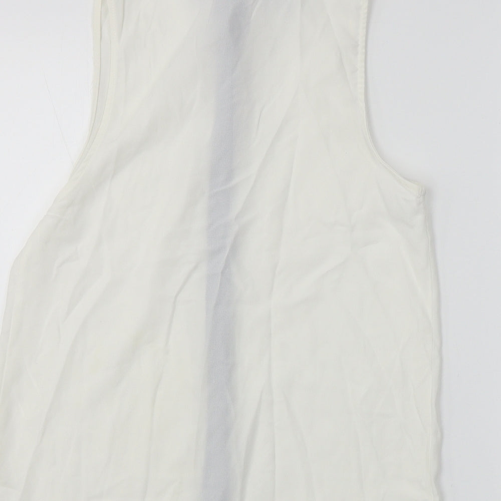 Womens UK Size S e-lady Ivory Basic Button-Up