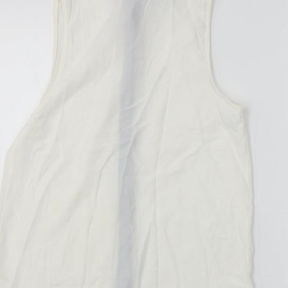 Womens UK Size S e-lady Ivory Basic Button-Up