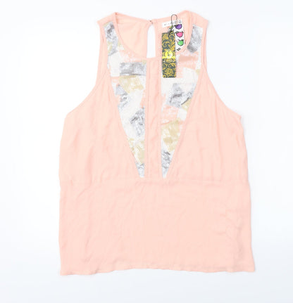 e-lady Womens Pink   Basic Blouse Size XL