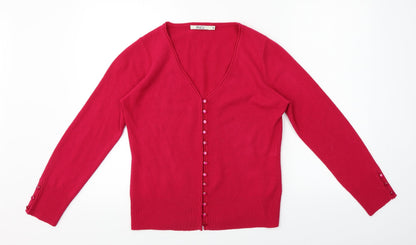 M&Co Womens Purple   Cardigan Jumper Size M