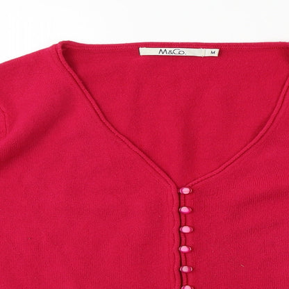 M&Co Womens Purple   Cardigan Jumper Size M