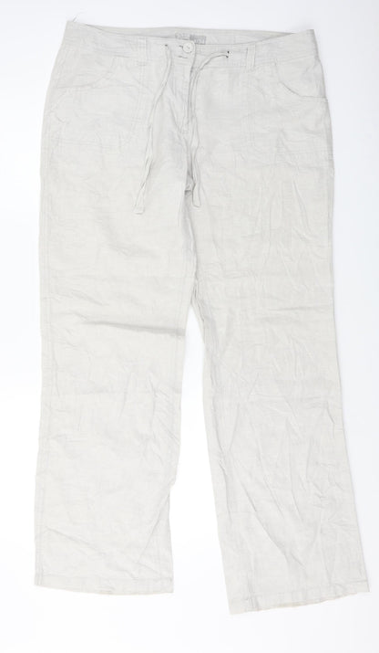 F&F  Womens Beige   Trousers  Size 34 in L30 in