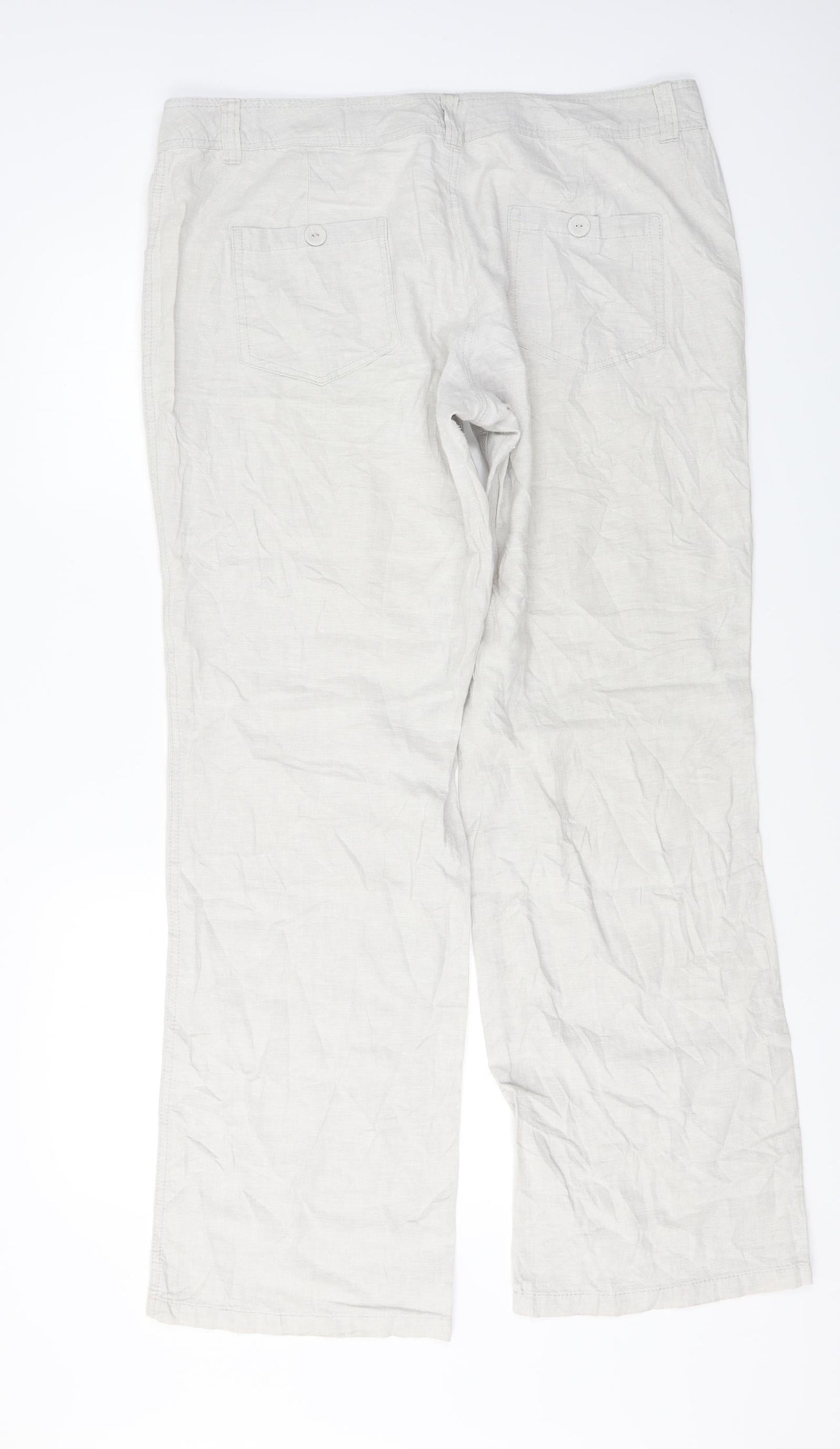 F&F  Womens Beige   Trousers  Size 34 in L30 in