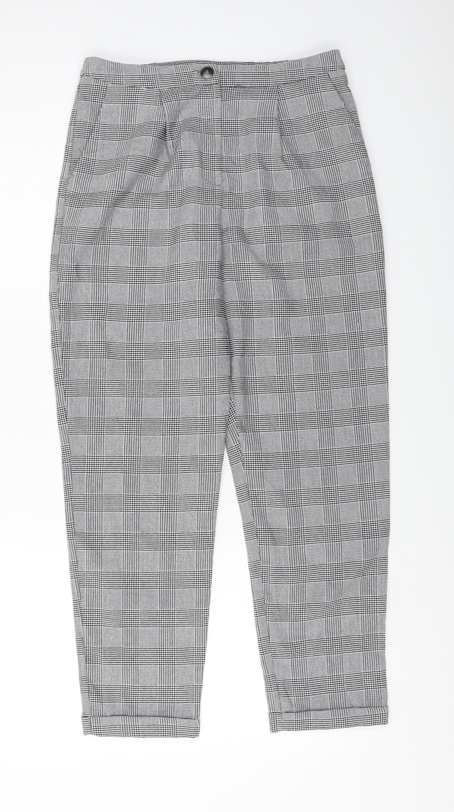 Womens UK Size S Cooperative Regular Fit  Grey Trousers