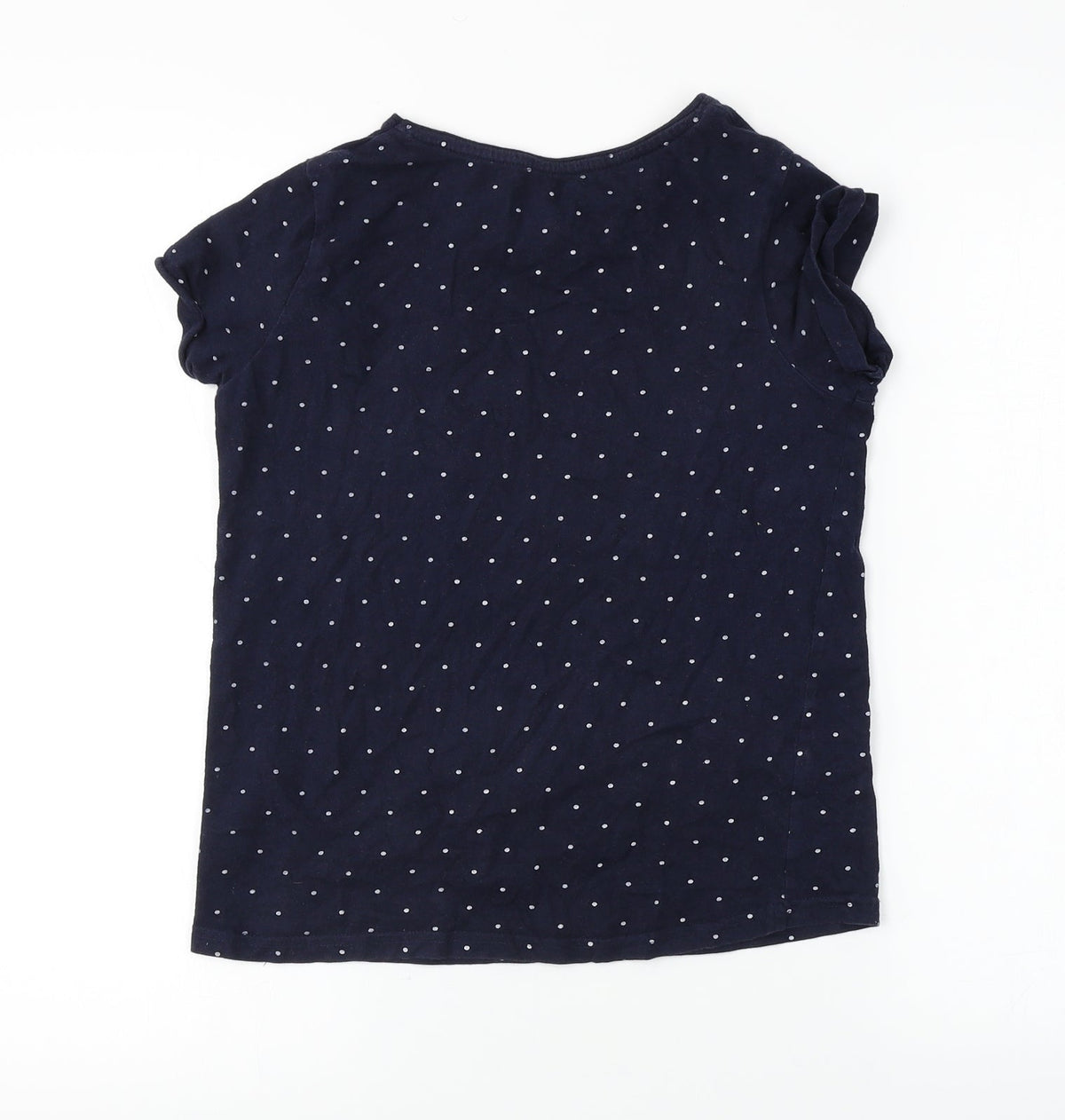 Back view of Primark girls’ blue basic t-shirt, size 11-12, years