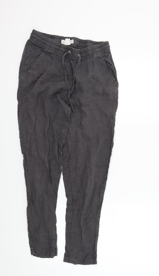 Womens UK Size 34 in H&M Regular Fit  Grey Trousers