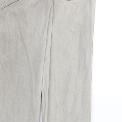 Mens UK Size 32 in Topman Regular Fit Straight Grey Jeans