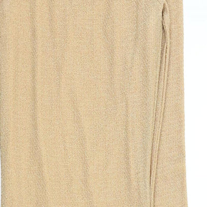 Topshop Womens Gold   A-Line  Size 8  - sparkle detail