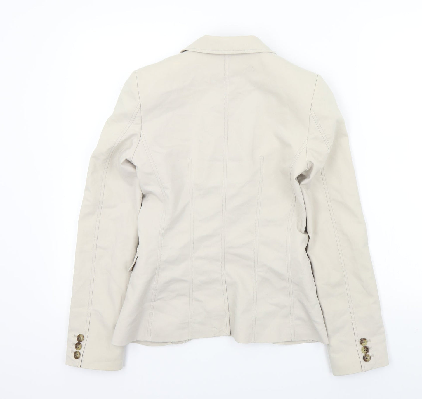 H&M Womens Beige   Jacket Blazer Size 34