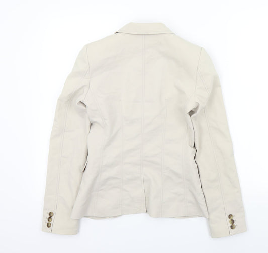 H&M Womens Beige   Jacket Blazer Size 34