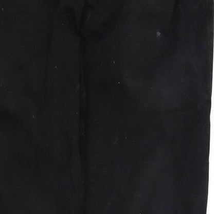 Womens UK Size 38 Preworn Regular Fit Straight Black Jeans