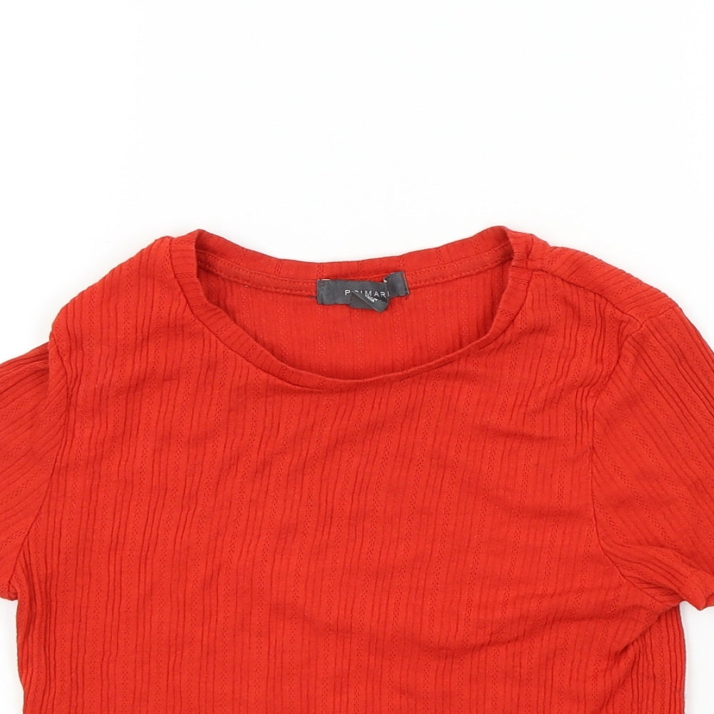Primark Womens Red   Basic T-Shirt Size S