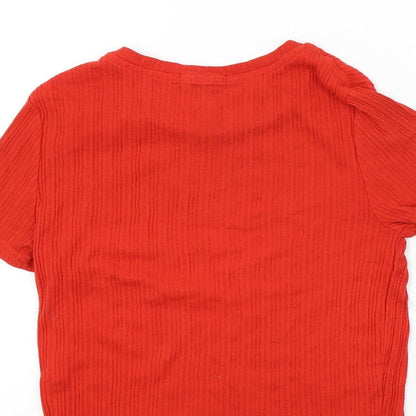 Primark Womens Red   Basic T-Shirt Size S