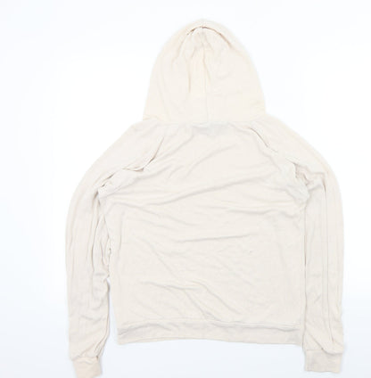 Love to lounge Womens Beige Colourblock  Pullover Hoodie Size 6